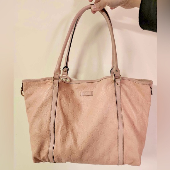 ๐ฏ Authentic Gucci Pink Guccissima Tote Bag - Picture 15 of 16